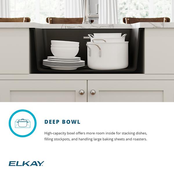 Elkay ELGU2522 Quartz Classic® 24-5/8" x 18-1/2" x 9-1/2" Single Bowl Undermount Sink