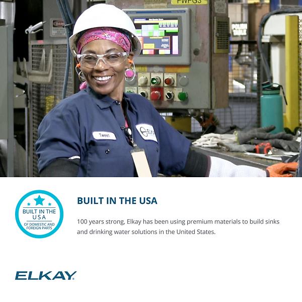 Elkay LZSTLG8WSSK ezH2O® Bottle Filling Station & Versatile Bi-Level ADA Cooler High Efficiency Filtered Refrigerated Stainless