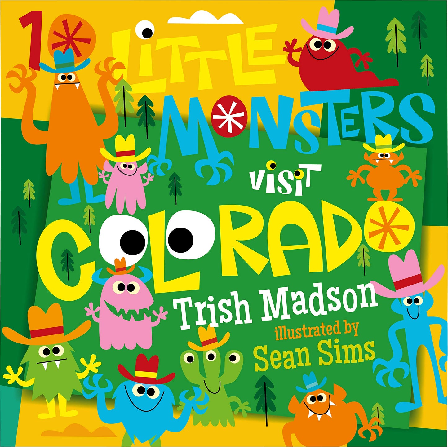 Paradise Clay FAM025 10 Little Monsters Visit Colorado - Book
