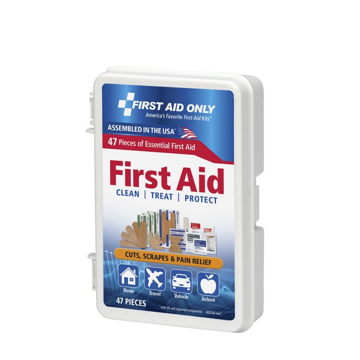 First Aid Only FAO-120 Personal First Aid Kit, 48 Piece, Plastic Case