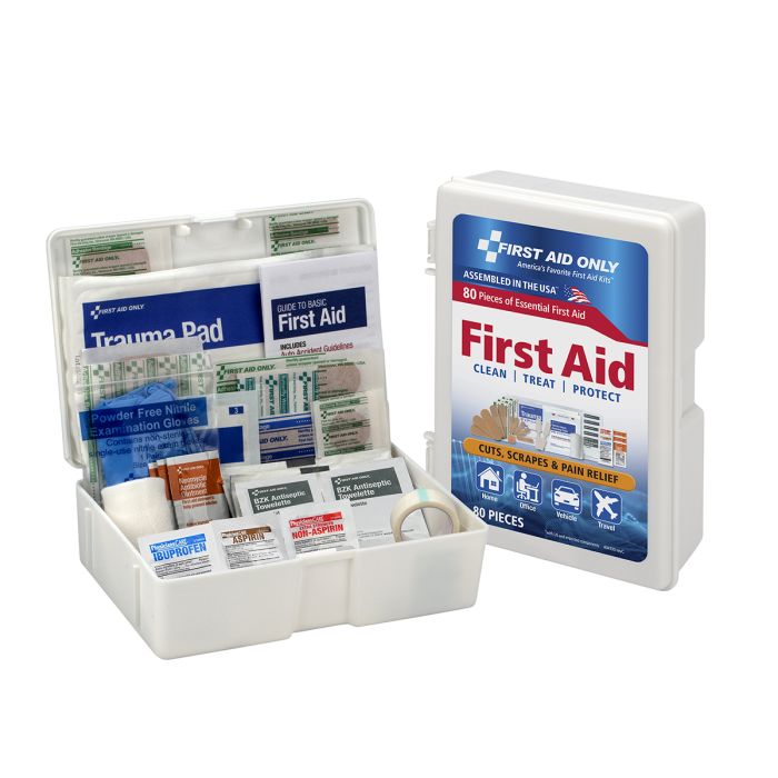 First Aid Only FAO-130 First Aid Kit, 81 Piece, Plastic Case