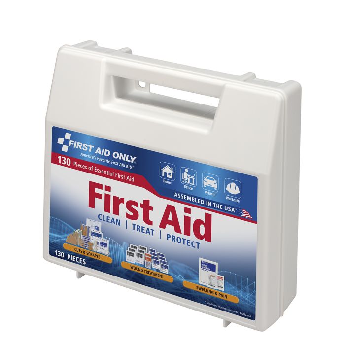 First Aid Only FAO-132 First Aid Kit, 131 Piece, Plastic Case