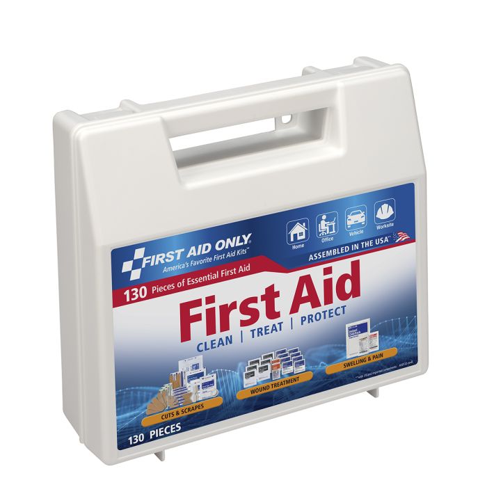 First Aid Only FAO-132 First Aid Kit, 131 Piece, Plastic Case