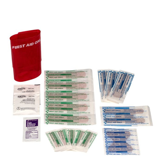 First Aid Only FAO-600 Travel First Aid Kit, Trifold, 18 Piece, Vinyl Case