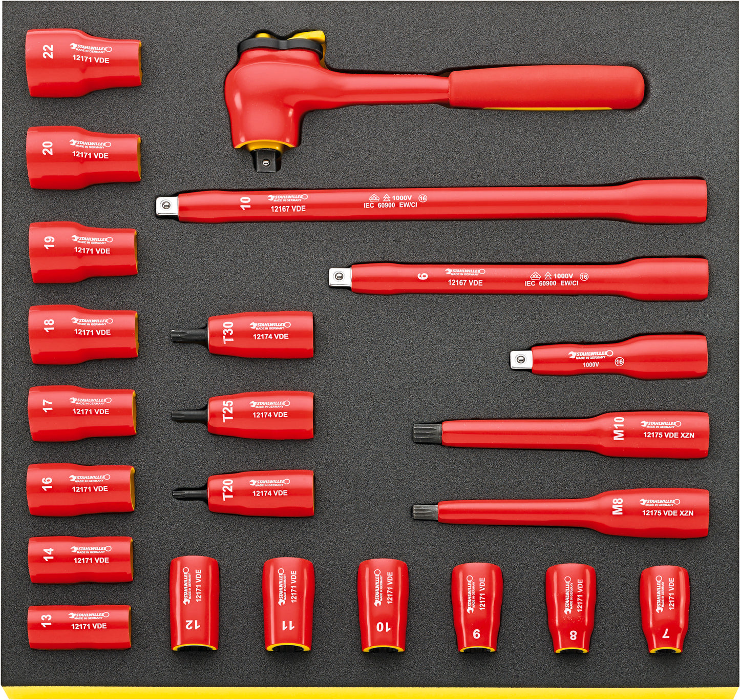 Stahlwille 96830041 TCS 12171/19/4 VDE Tools In Tcs Insert