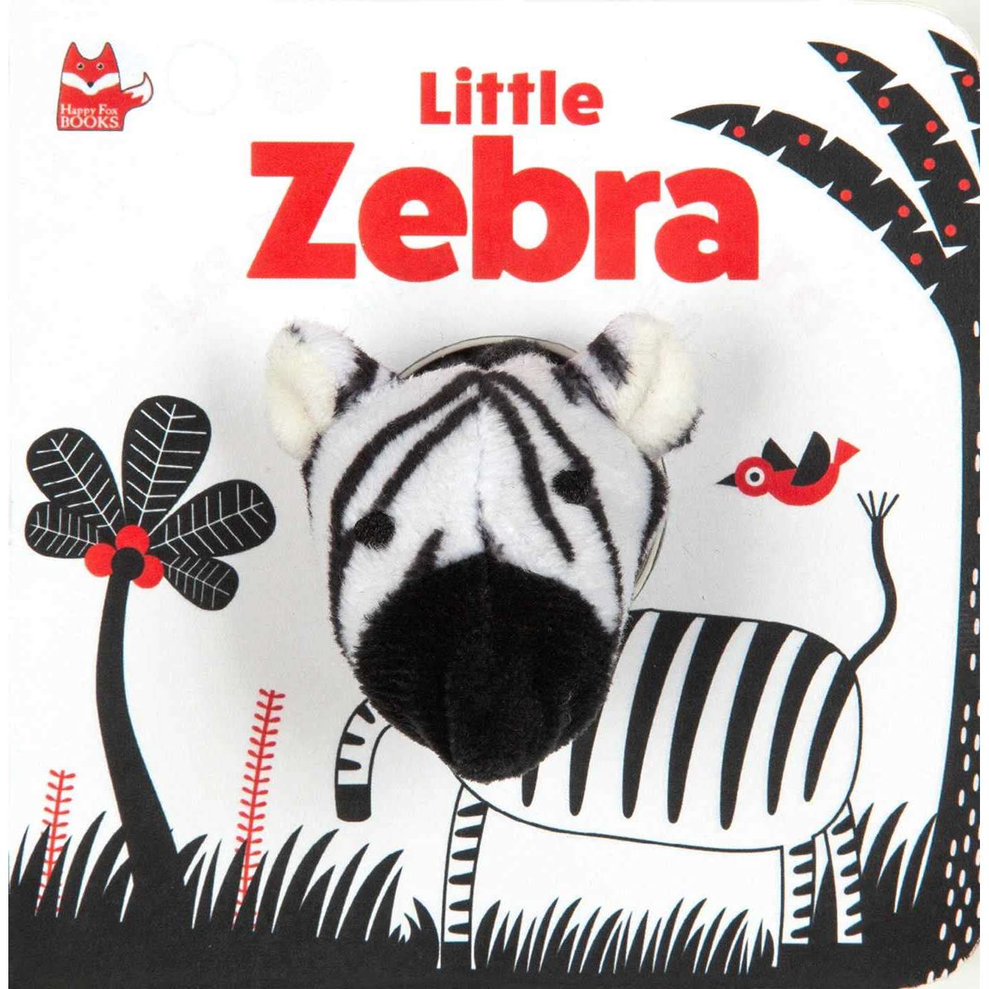 Paradise Clay FCP088 Little Zebra Finger Puppet - Board Book