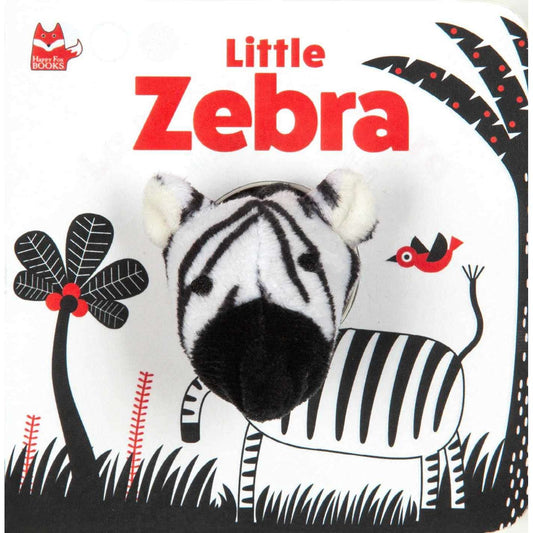 Paradise Clay FCP088 Little Zebra Finger Puppet - Board Book