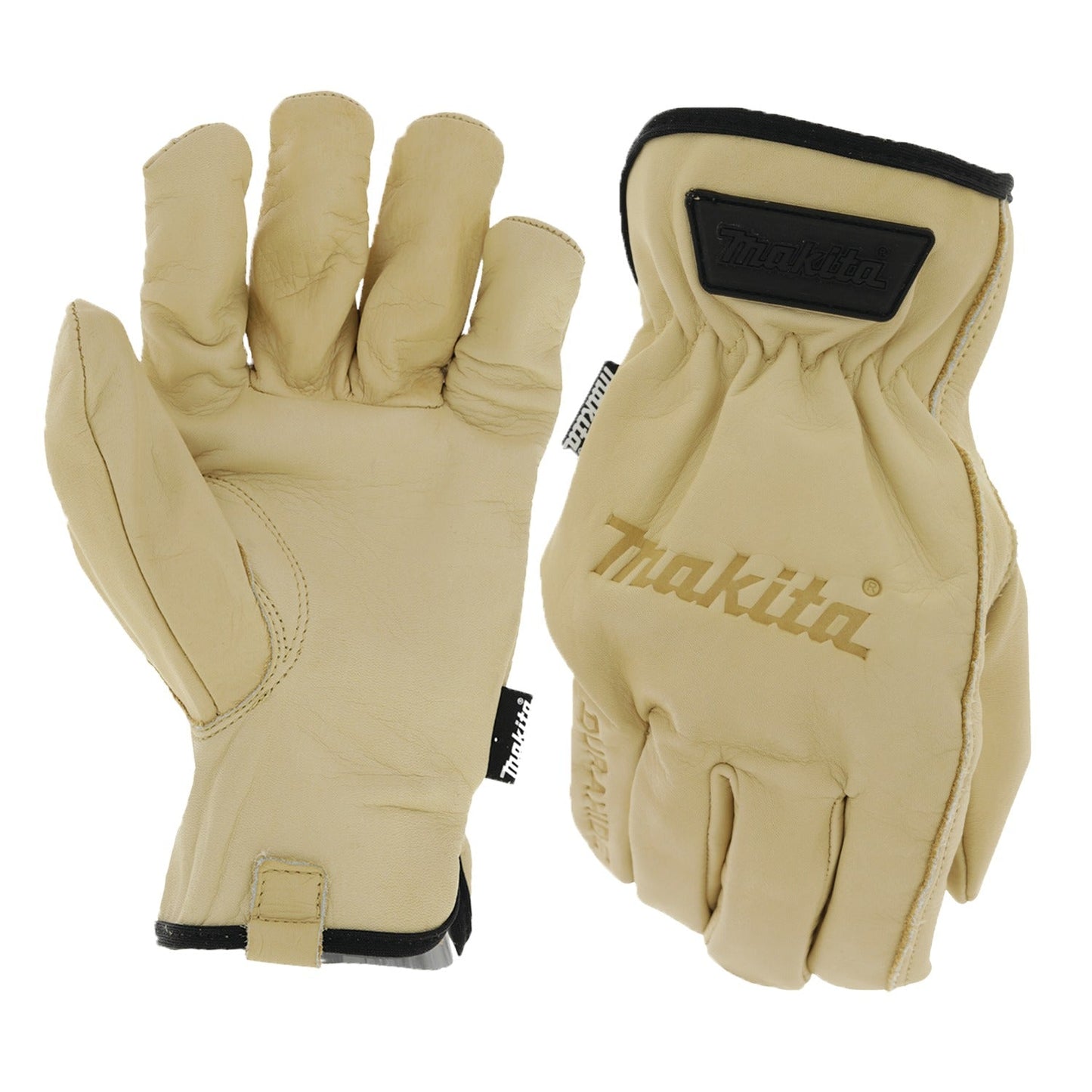 Makita T-04204 100% Genuine Leather Cow Driver Gloves (X‘Large)