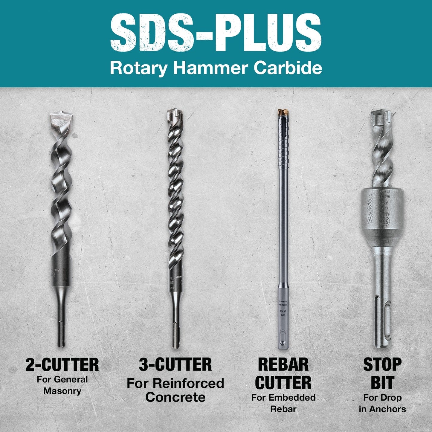 Makita E-07185 Vacuum Attachment, SDS‘Plus Hollow Dust Extraction Drill Bits