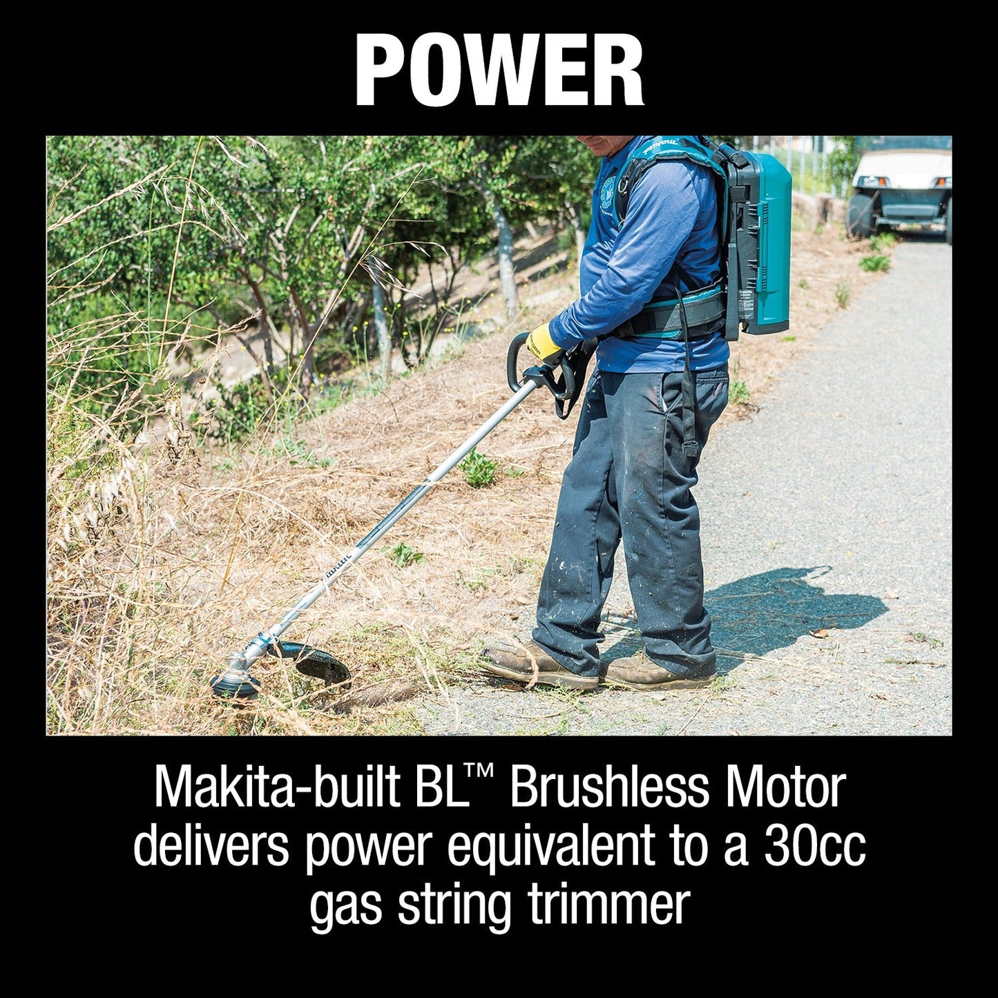 Makita CRU03Z 40V max ConnectX, Brushless String Trimmer, Tool Only