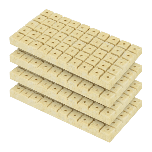 Vivosun 1" Rockwool Grow Cubes, 4 Sheets of 200 Plugs