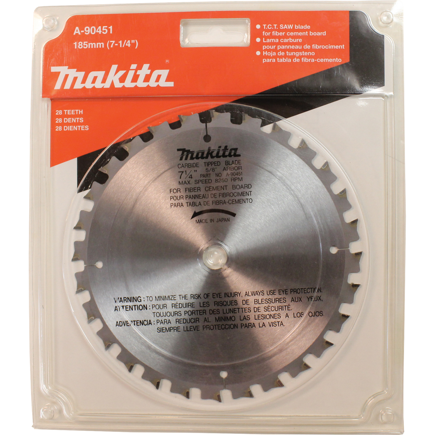 Makita A-90451 7‘1/4" 28T Carbide‘Tipped, Fiber Cement Blade