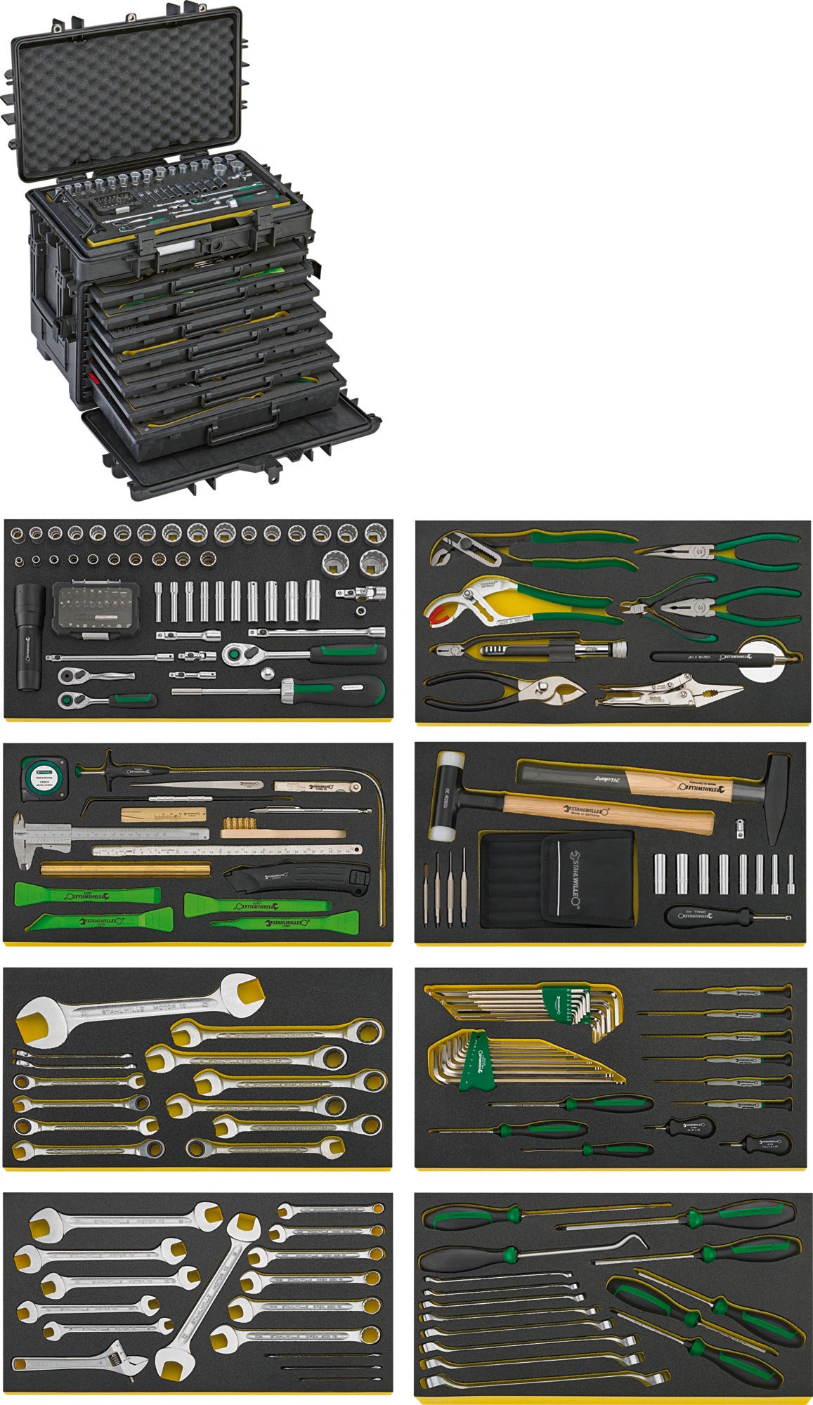 Stahlwille 98814915 13221 WT/TS Aog-Kit For Aircraft In Tool Trolley No. 13217