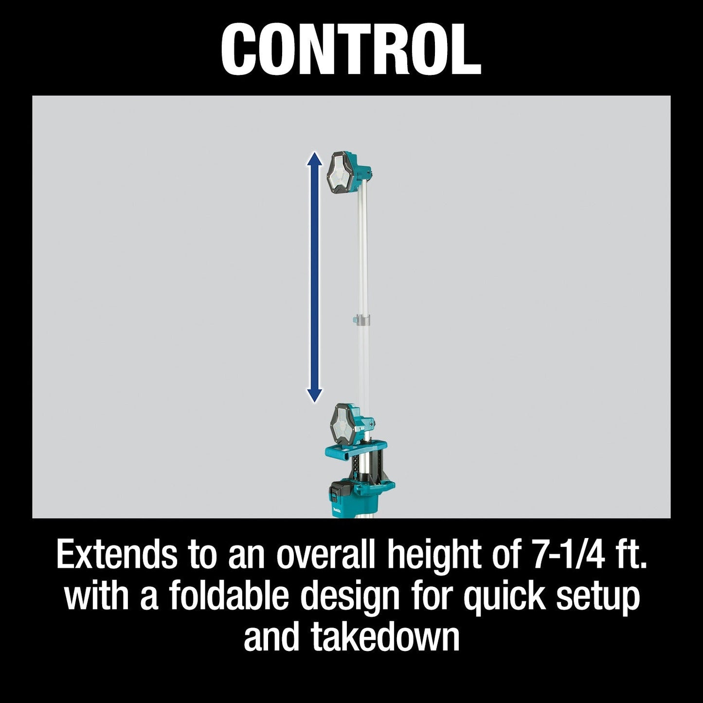 Makita DML813 18V LXT® Lithium‘Ion Cordless Tower Work Light, Light Only