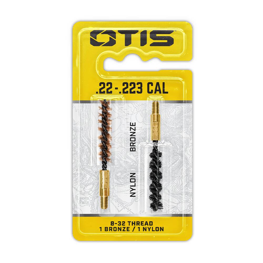 Otis FG-322-NB .22/.223 Cal Bore Brush 2 Pack (1 Nylon/1 Bronze)