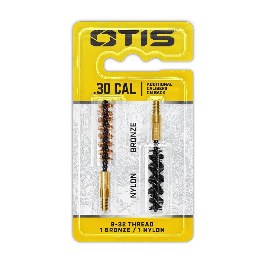 Otis FG-330-NB .30 Cal Bore Brush 2 Pack (1 Nylon/1 Bronze)