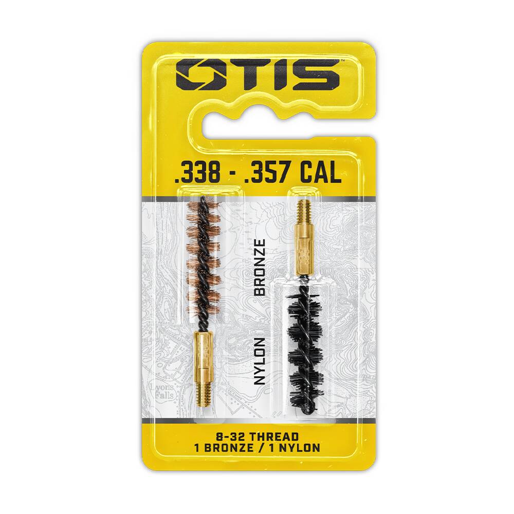 Otis FG-335-NB .35 Cal Bore Brush 2 Pack (1 Nylon/1 Bronze)