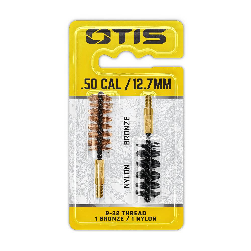 Otis FG-350-NB .50 Cal Bore Brush 2 Pack (1 Nylon/1 Bronze)