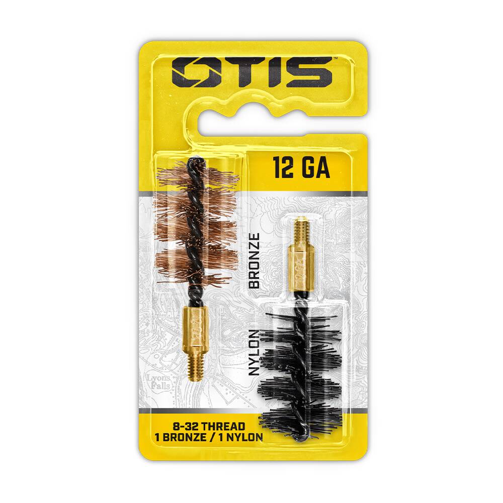 Otis FG-512-NB 12 Ga Bore Brush 2 Pack (1 Nylon/1 Bronze)