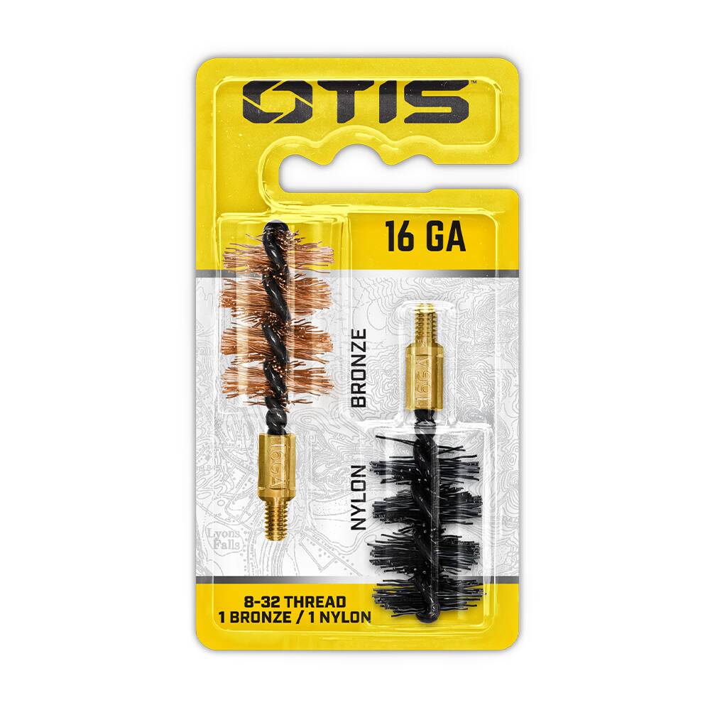 Otis FG-516-NB 16 Ga Bore Brush 2 Pack (1 Nylon/1 Bronze)