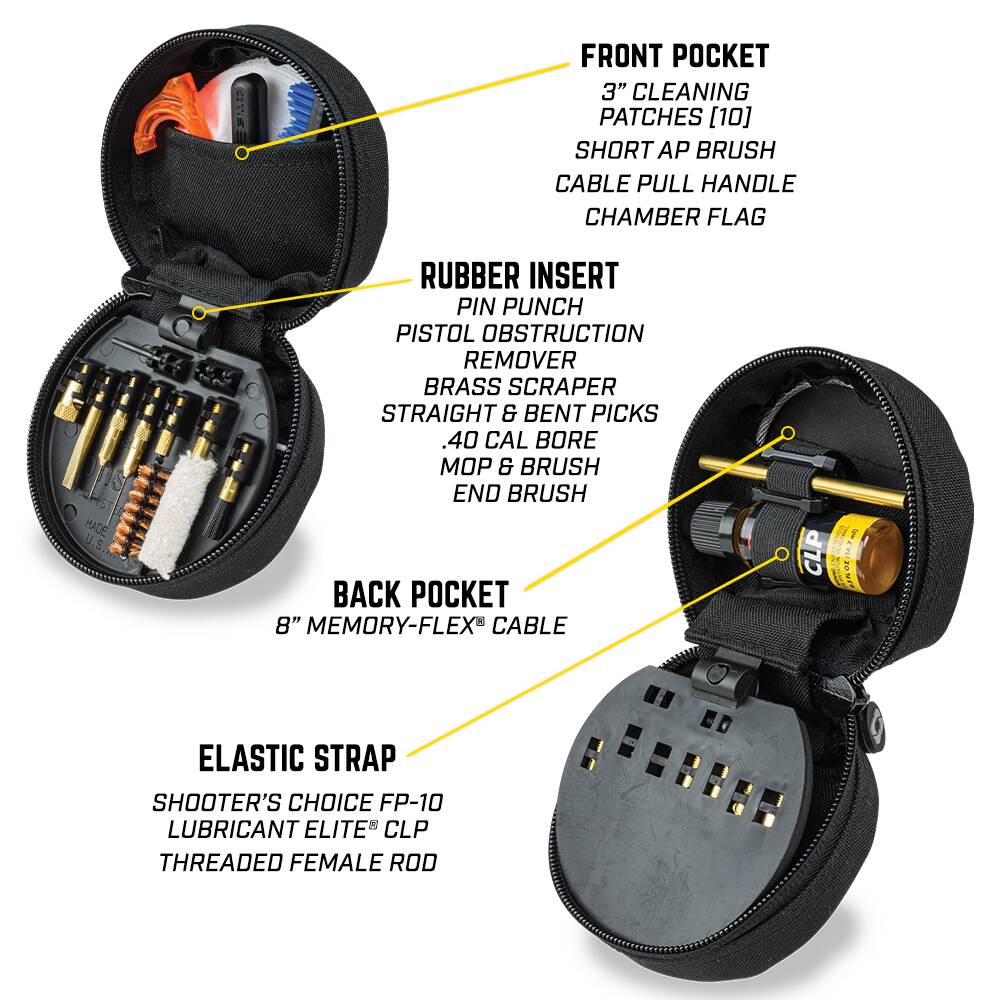 Otis FG-645-41 .40 Cal/10Mm Pistol Cleaning Kit