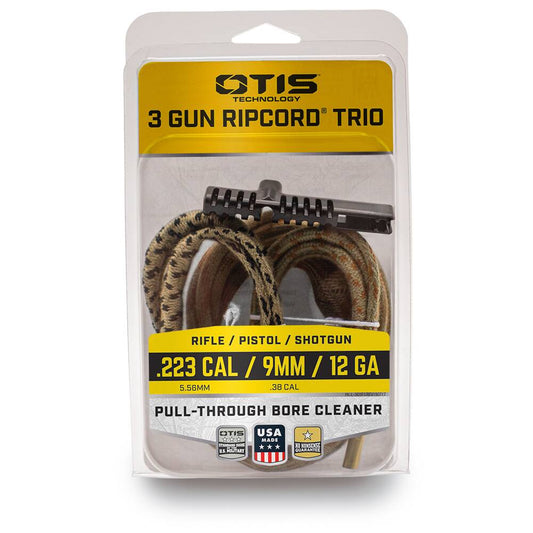 Otis FG-RC-3G1 Ripcord® 3-Gun Trio - 9Mm, 223Cal, 12Ga Pull - Through Bore Cleaners