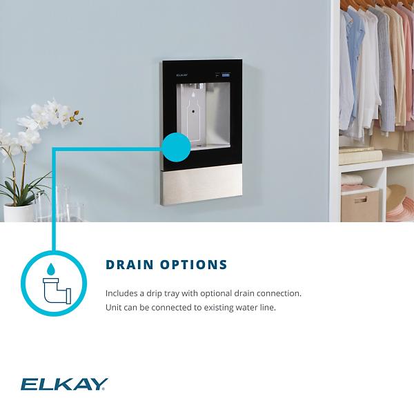 Elkay LBWD00WHC ezH2O Liv® Built-in Filtered Water Dispenser Non-refrigerated Aspen White