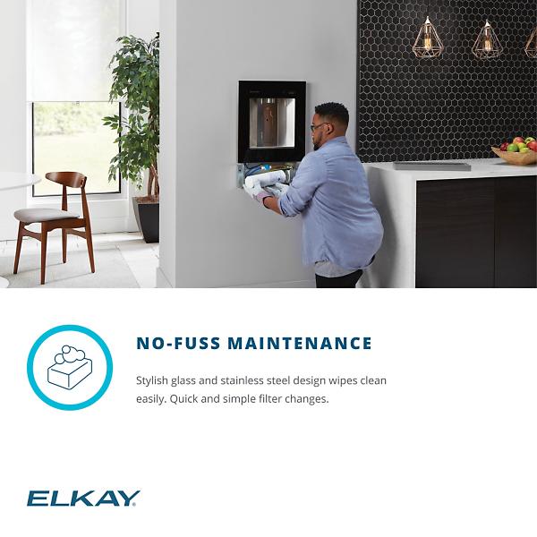 Elkay LBWD00WHC ezH2O Liv® Built-in Filtered Water Dispenser Non-refrigerated Aspen White