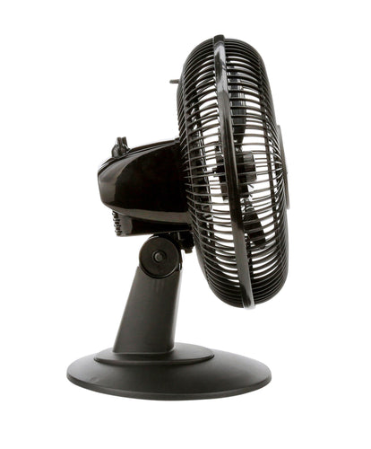 Lasko 2017 12" 3-Speed Oscillating Table Fan with Tilt-back, Black