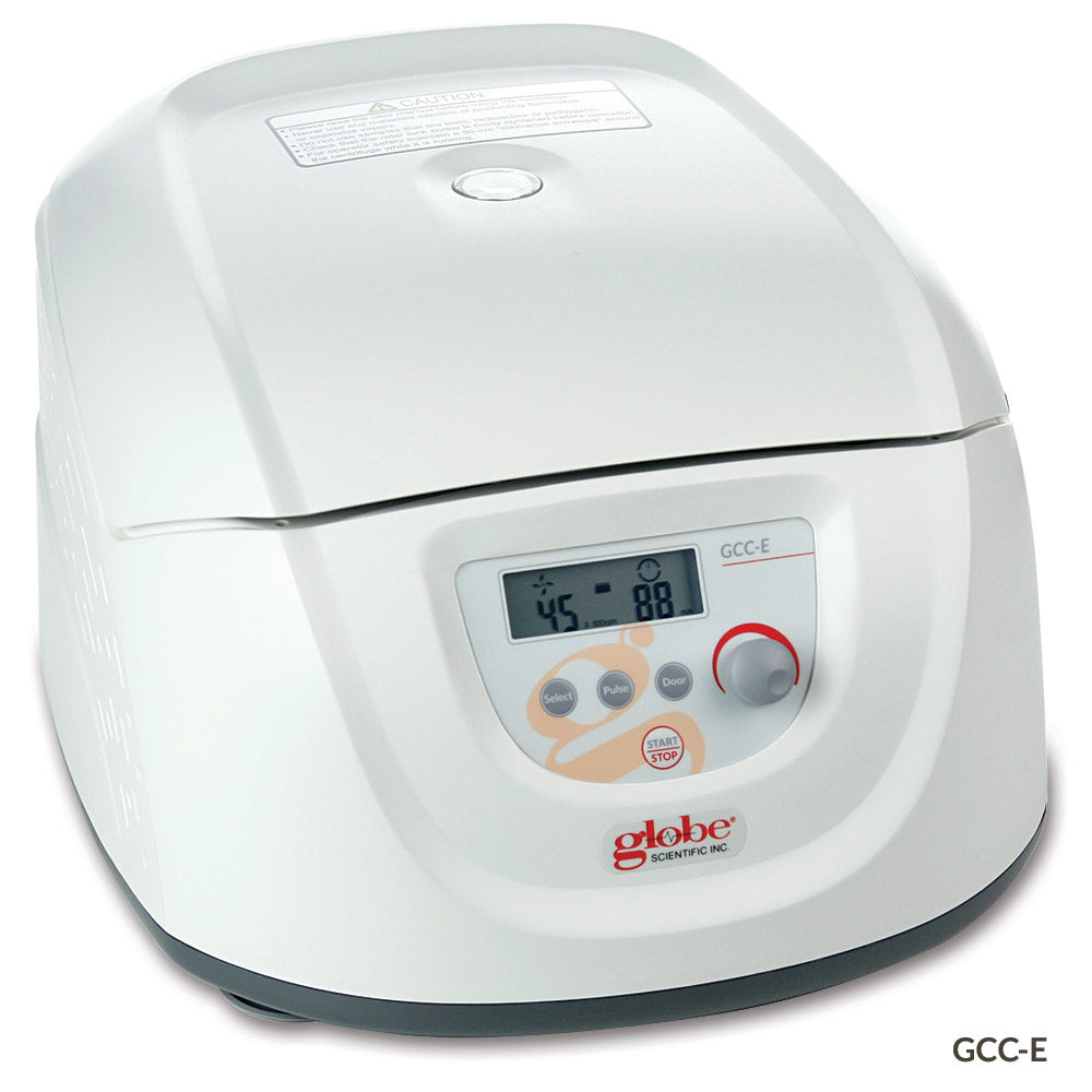 Globe Scientific GCC-E Centrifuge Clinical Enhanced Model 12-Place 120-240v 50/60Hz (Includes 12-Place Rotor for use with 5mL 7mL and 10mL Tubes and 8 x 15mL Tubes Sleeves and Risers)