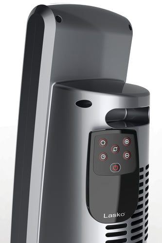 Lasko CT30754 1500W Digital Ceramic Tower Space Heater with Remote, Black