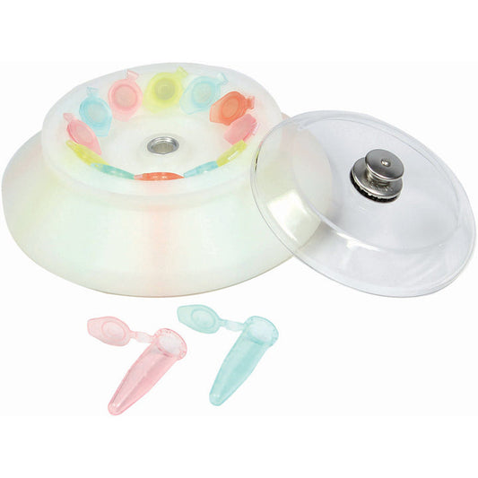 Globe Scientific GCM-24-AD2 Rotor Cavity Sleeves for use with GCM-24 Series Micro Centrifuges converts the rotor cavity for use with 0.2mL Microcentrifuge Tubes 24 Each