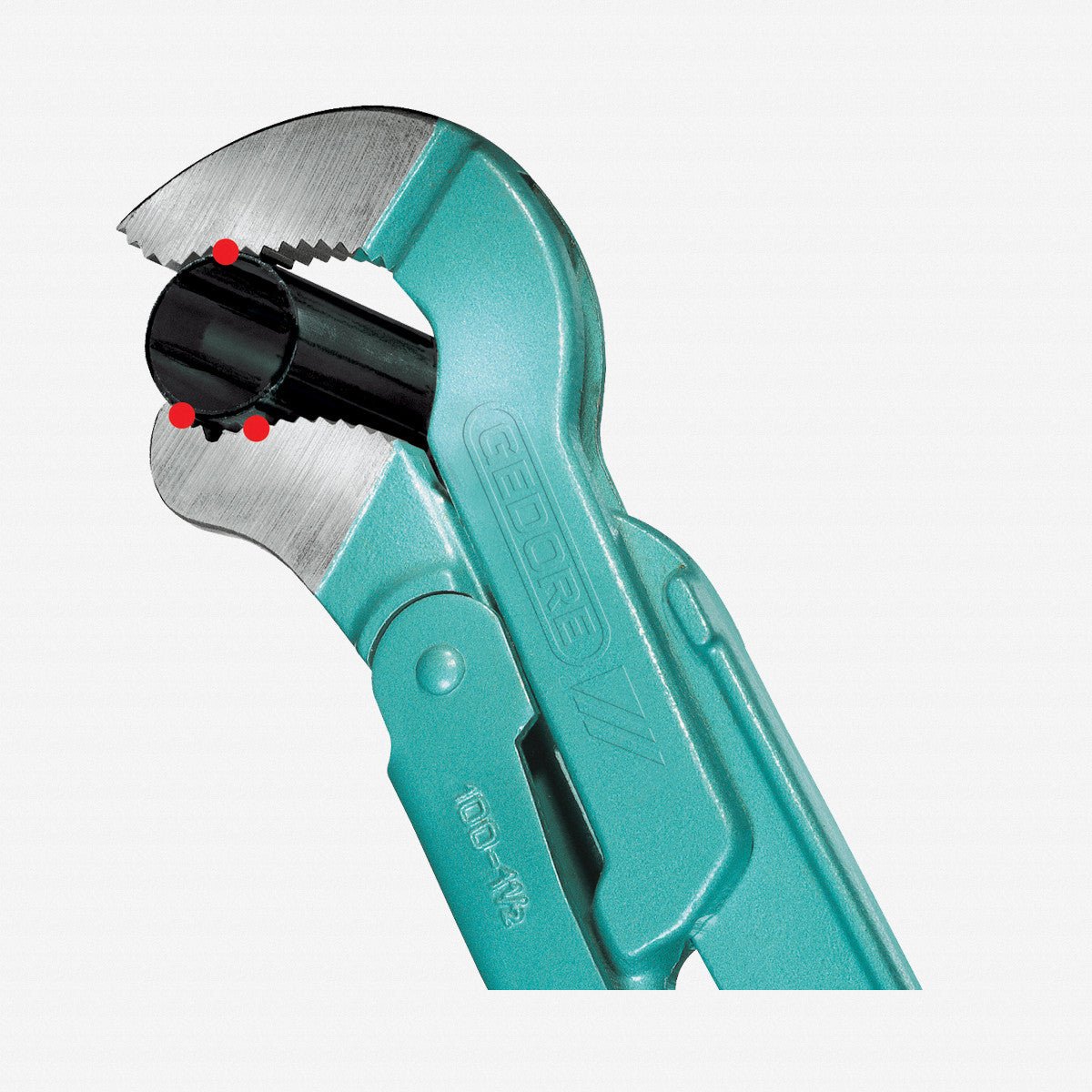 Gedore 4500220 100 1.1/2 Pipe wrench ECK-SCHWEDE-snap 1.1/2"