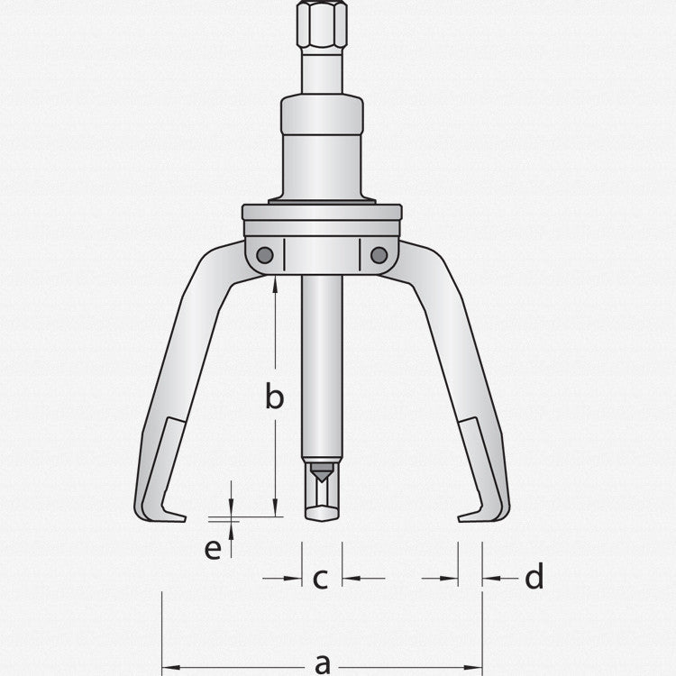Gedore 1748173 1.09/1 Puller TWIST+PULL, 3-arm pattern, with rotating adjustment 30x130 mm