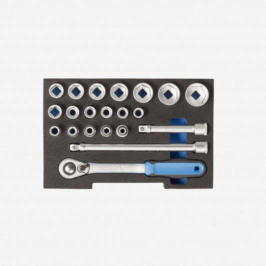 Gedore 2836009 1100 CT1-19 Socket set 1/2", in 1/2 L-BOXX 136 Module