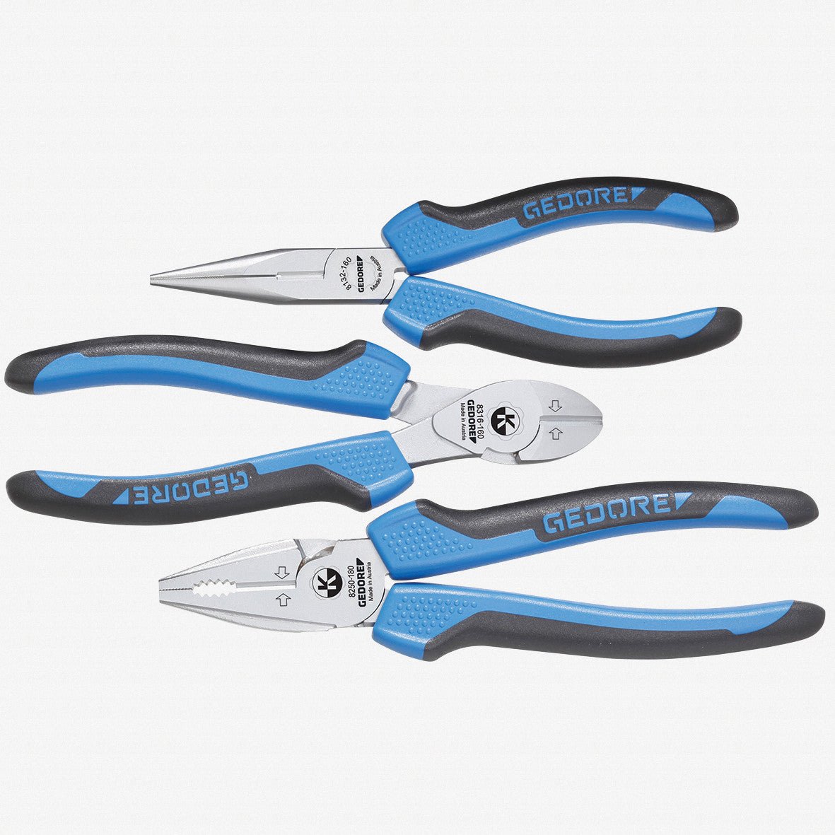 Gedore 1692305 1102-003 Pliers set, 3 pieces in L-BOXX Mini