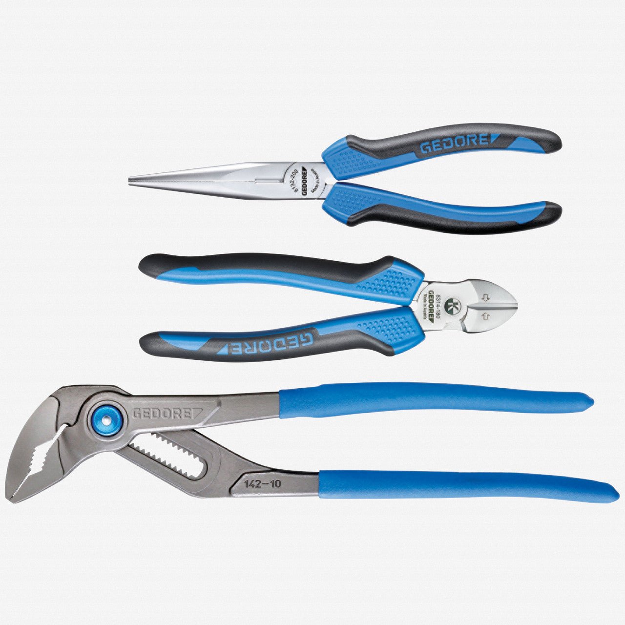 Gedore 2951789 1102-007 3 Pc Pliers Set in L-BOXX Mini