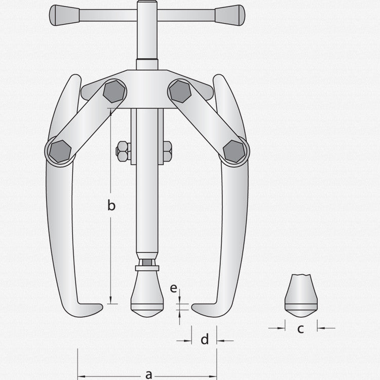 Gedore 8004650 1.13/02 Battery-terminal puller, 3-arm pattern 60x40 mm