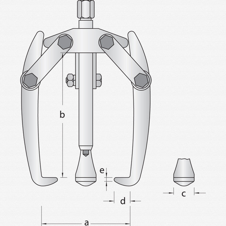 Gedore 8004220 1.13/1 Puller 3-arm pattern 90x120 mm