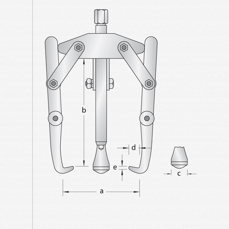 Gedore 8006190 1.15/1 Puller 3-arm pattern 130x140 mm