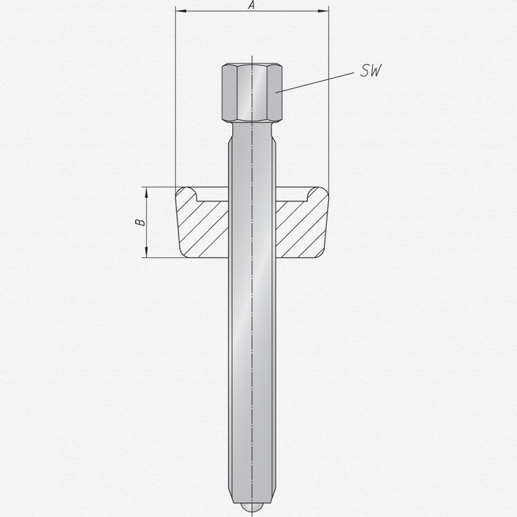 Gedore 8011000 1.29/1 Ball bearing extractor M10x160
