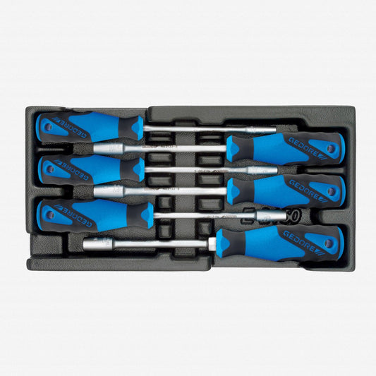 Gedore 1751239 1500 ES-2133 Metric Nut Driver Set in 1/3 ES Tool Module, 5.5 - 10 mm, 6 Pieces