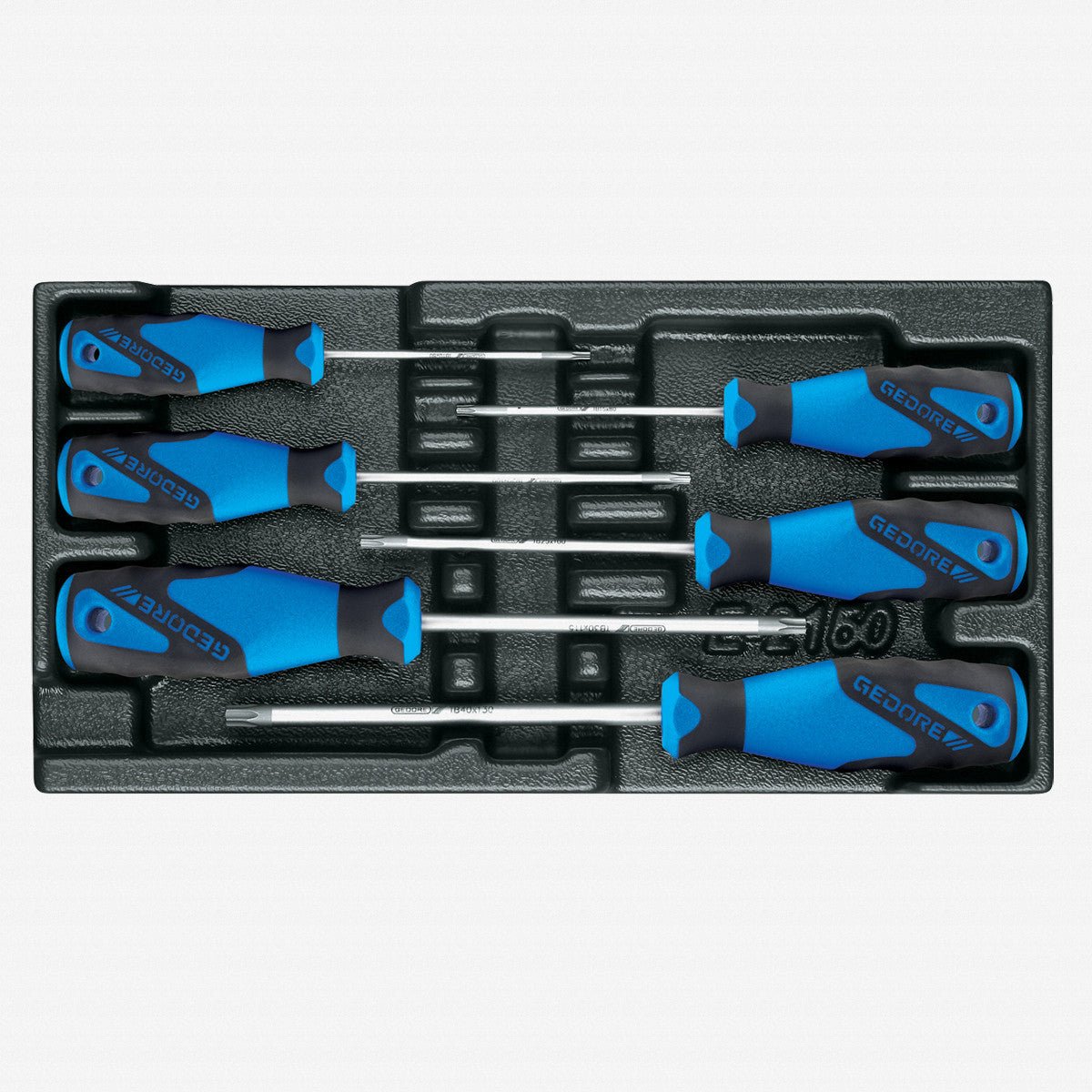 Gedore 1616625 1500 ES-2163 Security TORX® Screwdriver Set in 1/3 ES Tool Module, 6 Pieces