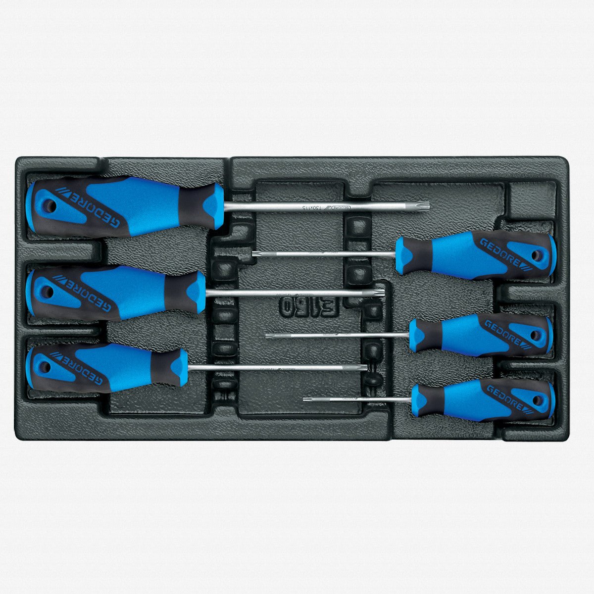Gedore 1582666 1500 ES-2163 TORX® Screwdriver Set in 1/3 ES Tool Module, 6 Pieces