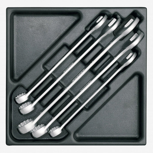 Gedore 1761145 1500 ES-7-32 Metric Combination Wrench Set in 2/3 ES Tool Module, 23 - 32 mm, 5 Pieces