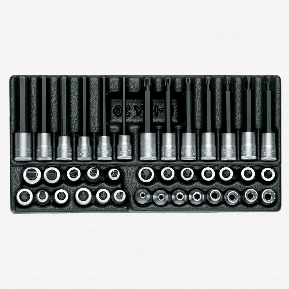 Gedore 1640860 1500 ES-ITX 30 3/8" Internal and External TORX® Socket Set in 1/3 ES Tool Module, 39 Pieces