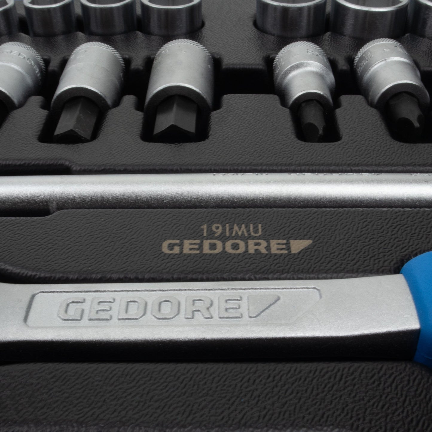 Gedore 6139750 19 IMU-10 Hex Socket Set 1/2", 10-30 mm, 27 Pieces