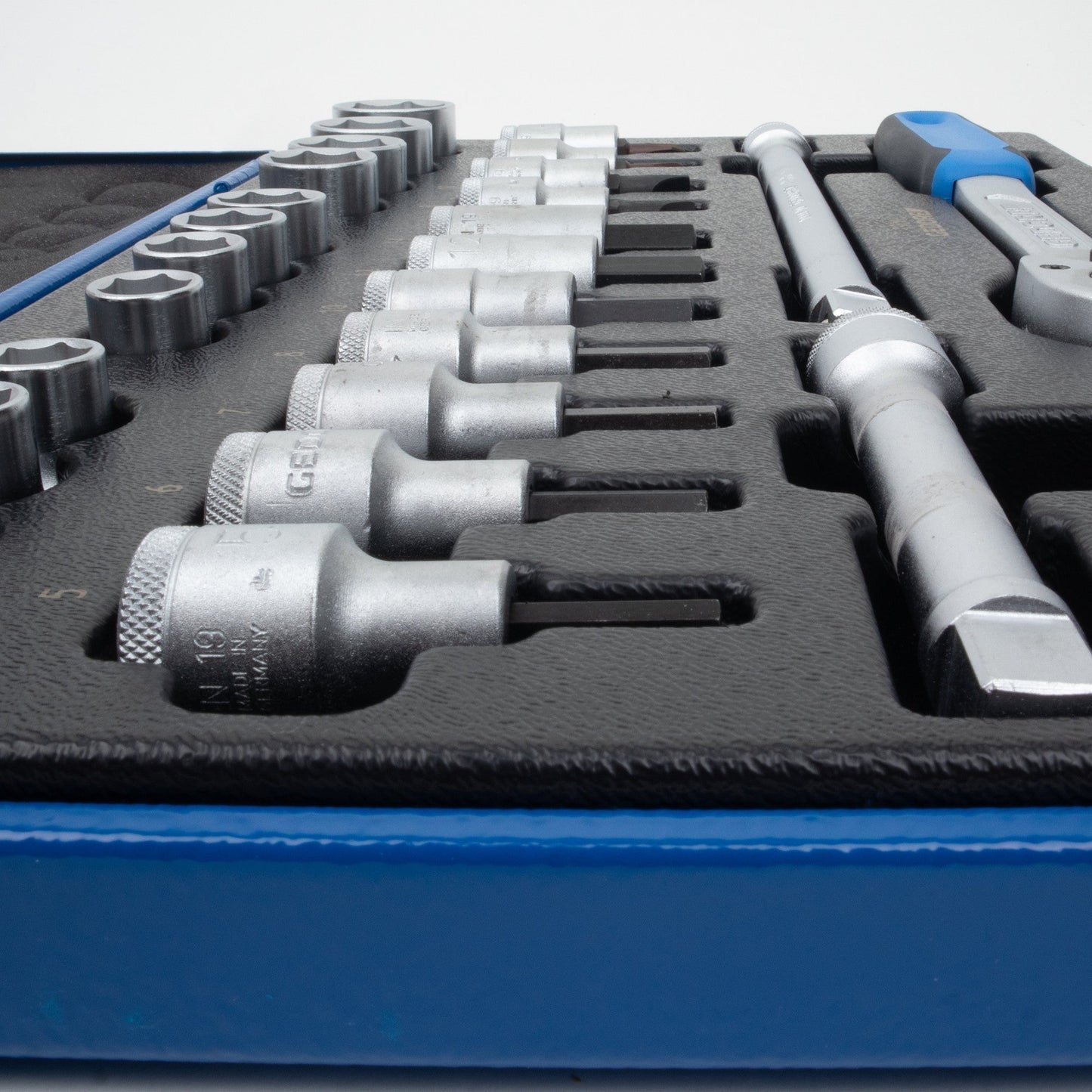 Gedore 6139750 19 IMU-10 Hex Socket Set 1/2", 10-30 mm, 27 Pieces