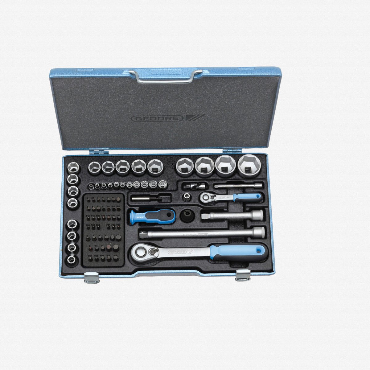 Gedore 1550691 19 V20U-20 Socket set 1/4"+1/2" 81 pcs