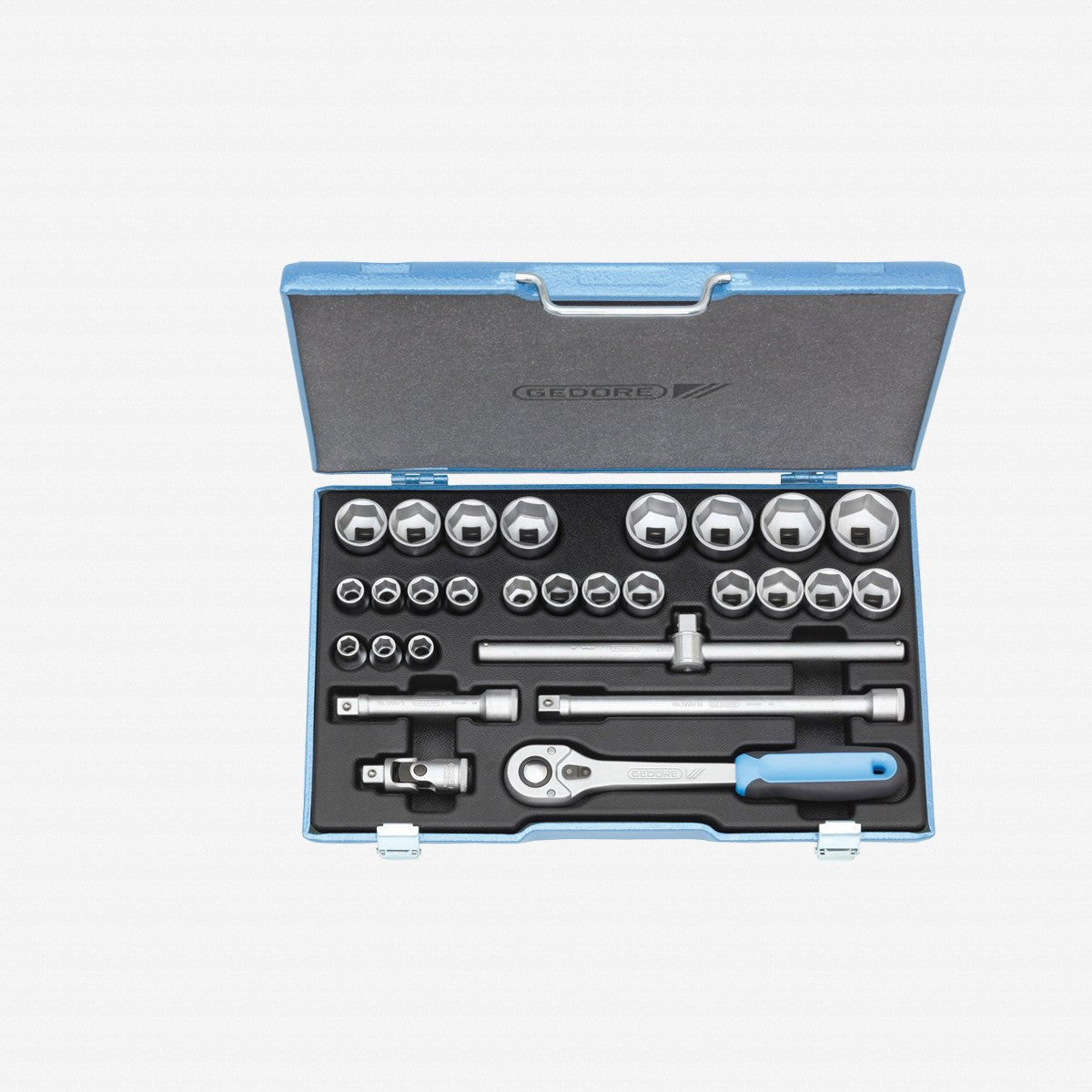 Gedore 2682869 19 VMU-10 Socket set 1/2" 28 pcs hex 10-36 mm
